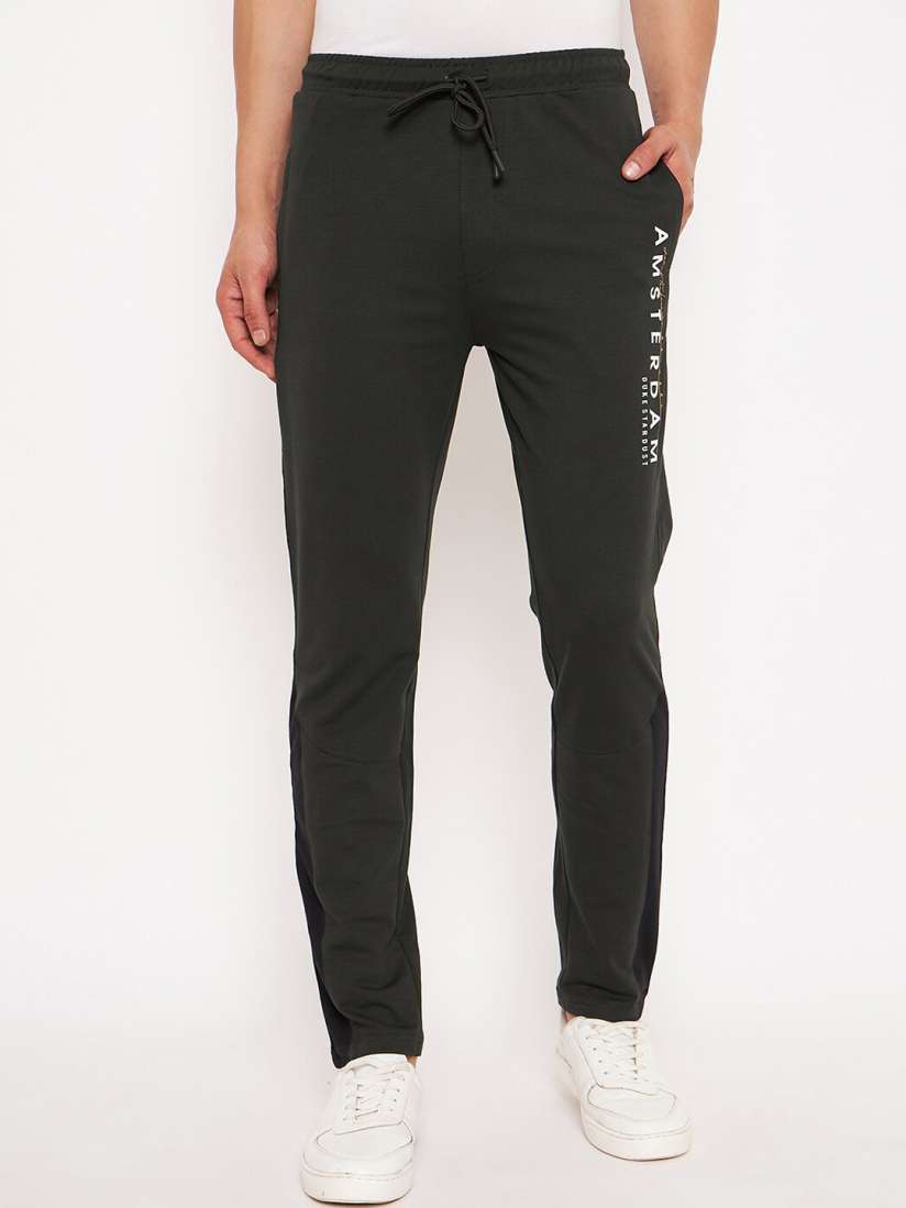 Buy Duke Men Typography Printed Cotton Relaxed Fit Mid Rise Track Pant Track Pants for Men 27582458 Myntra