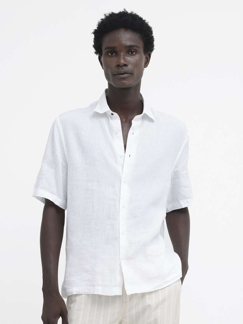 Buy RARE RABBIT Men Linex 1 Boxy Fit Linen Shirt Shirts for Men 27583448 Myntra