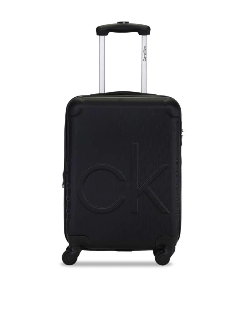 Buy Calvin Klein MIDTOWN TOUR Range Black Hard 20 Cabin Luggage Trolley Bag for Unisex 27583760 Myntra
