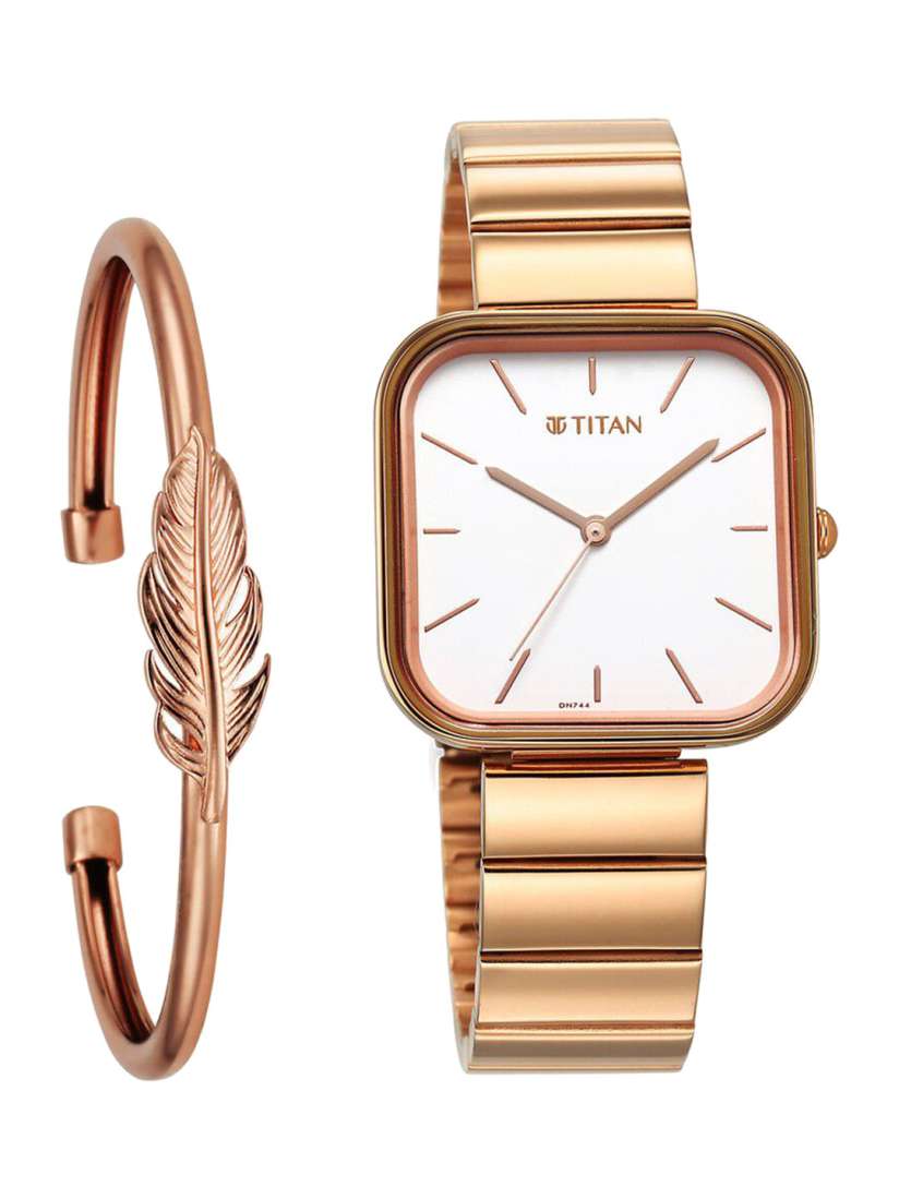 Buy Titan Women Dial Bracelet Style Straps Rectangular Analogue Watch 2715WM01F Watches for Women 27585470 Myntra