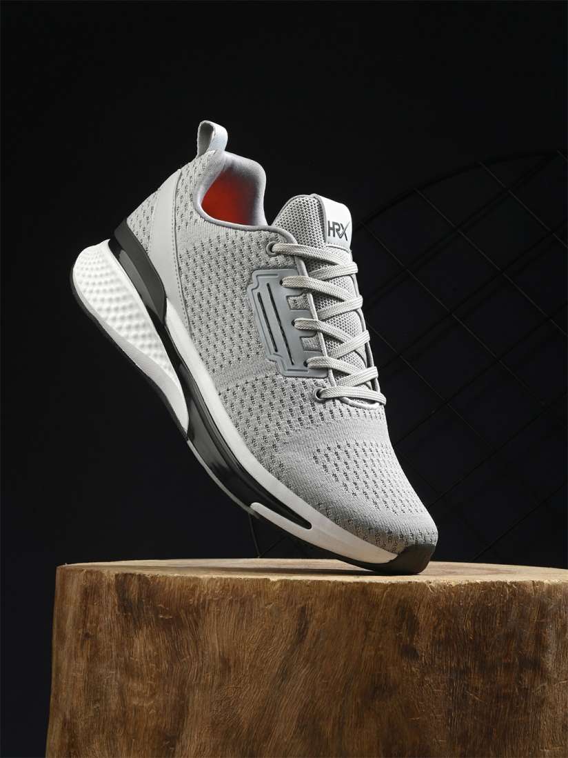 Hrx by hrithik roshan men grey running shoes discount