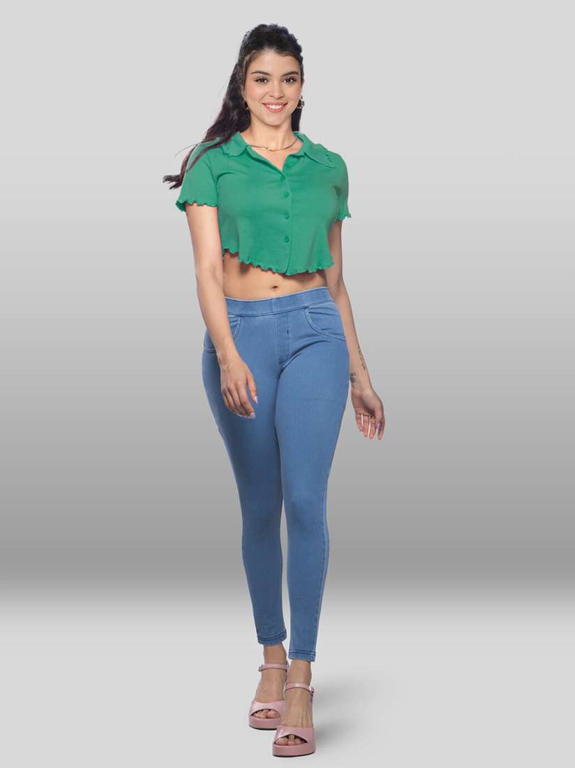 Women's jeans jeggings on myntra cheap