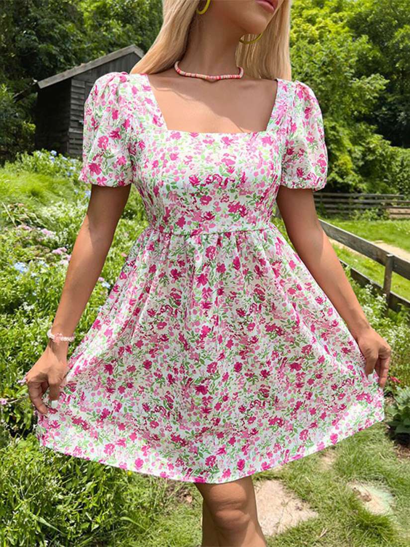 Myntra fit and flare dresses store
