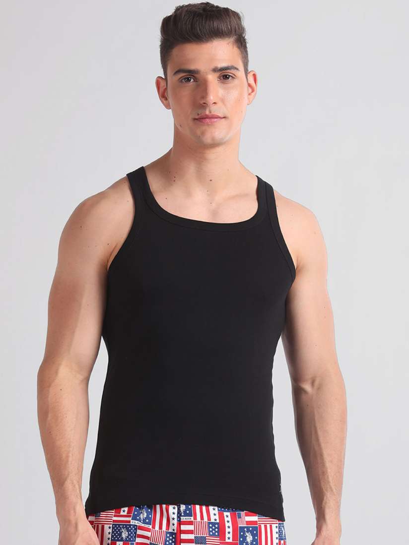Buy U.S. Polo Assn. Round Neck Pure Cotton Innerwear Vests EV006 002 PL Innerwear Vests for Men 27596060 Myntra