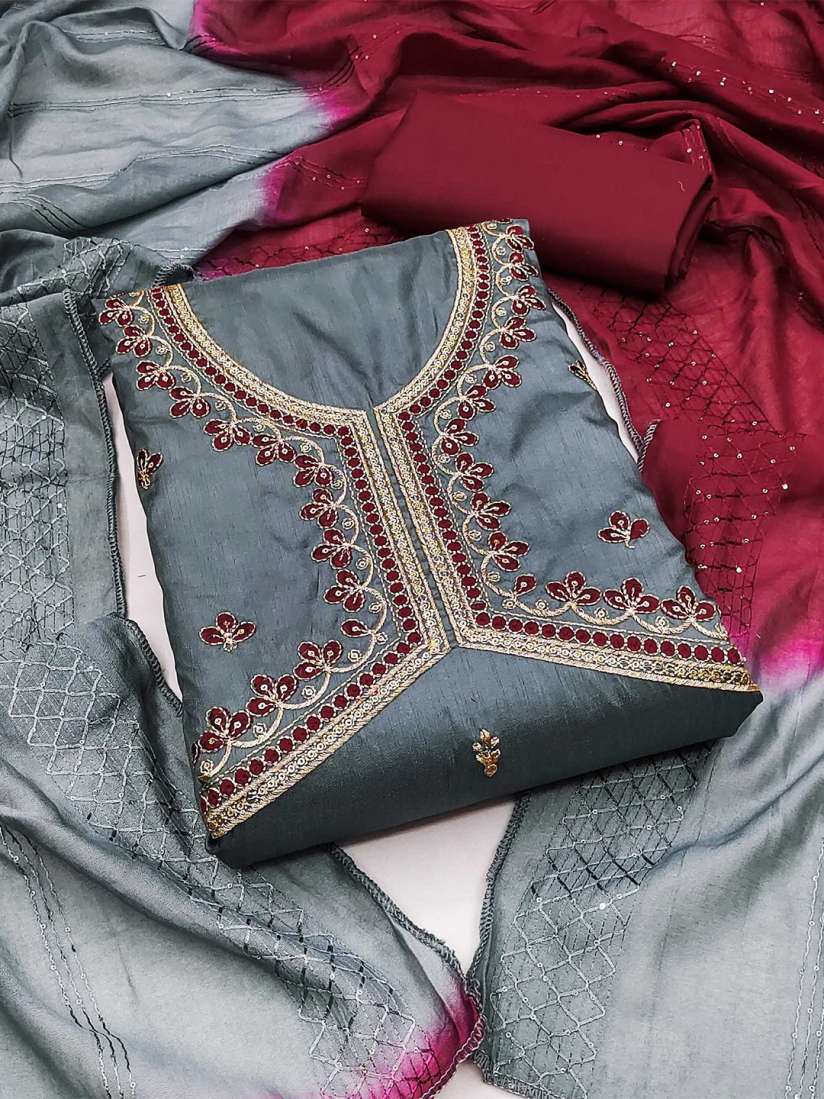 Myntra unstitched dress material deals