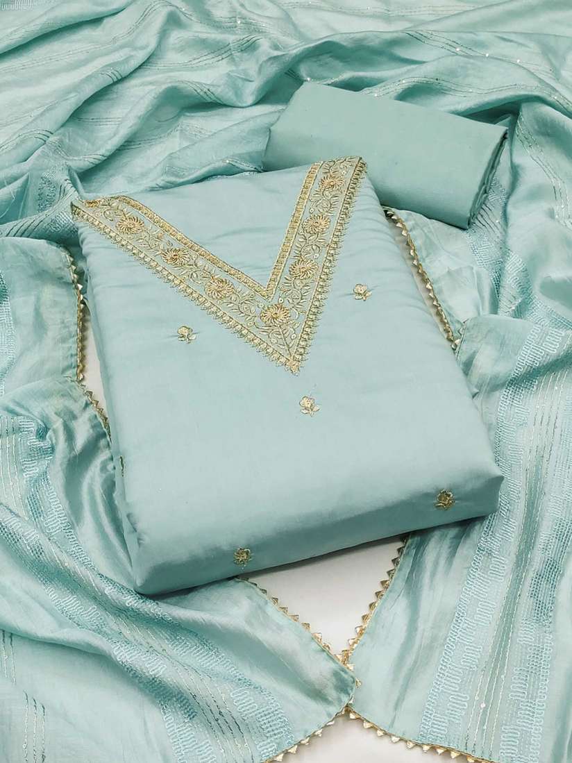 Buy Panzora Embroidered Unstitched Dress Material Dress Material for Women 27601956 Myntra