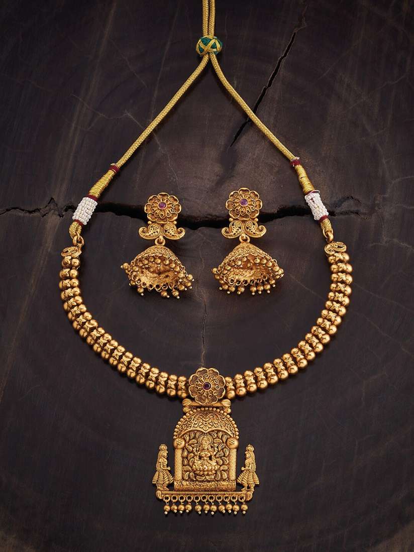 Temple jewellery myntra on sale