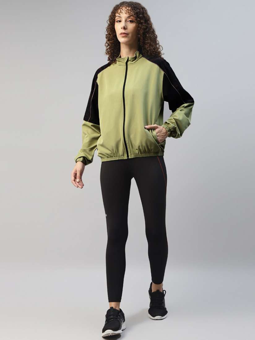 Buy DIDA Colorblocked Mock Collar Light Weight Comfort Fit Tracksuits Tracksuits for Women 27606874 Myntra