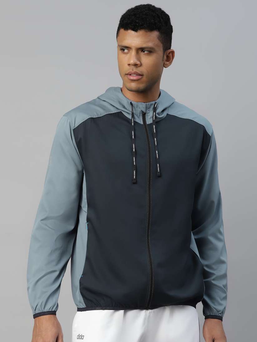 Buy DIDA Colourblocked Hooded Neck Lightweight Dry Fit Cycling Sporty Jacket Jackets for Men 27608304 Myntra