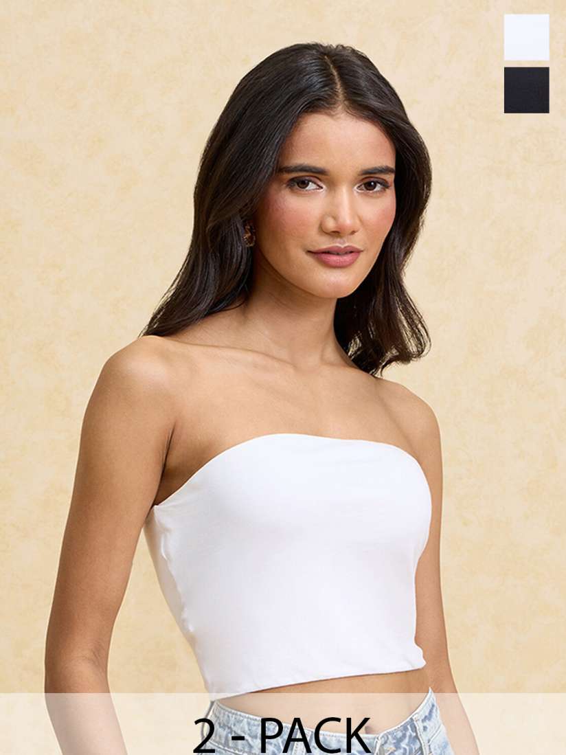 Buy 20Dresses Cotton Tube Crop Top Tops for Women 27613166 Myntra