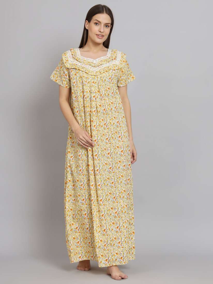 Myntra cotton nighty top