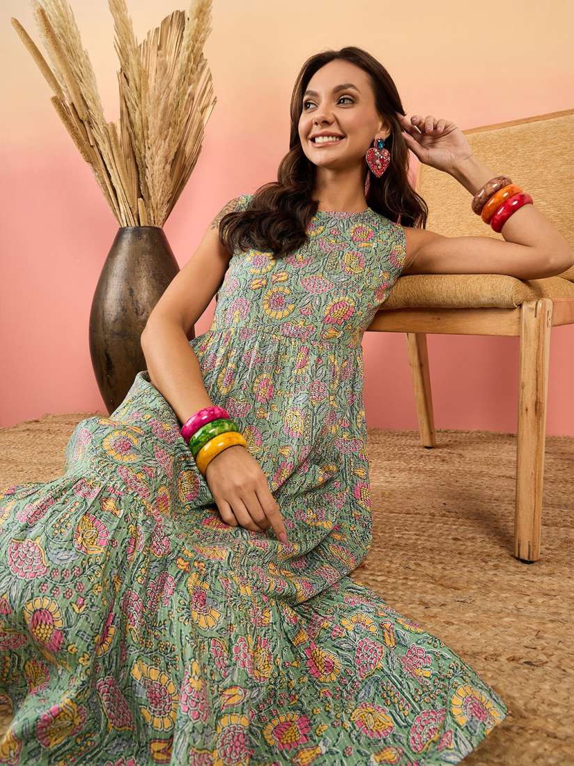 Myntra cotton dresses discount