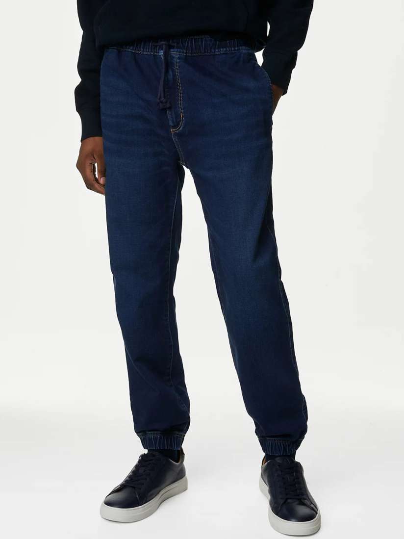 Mens cuffed jogger jeans clearance