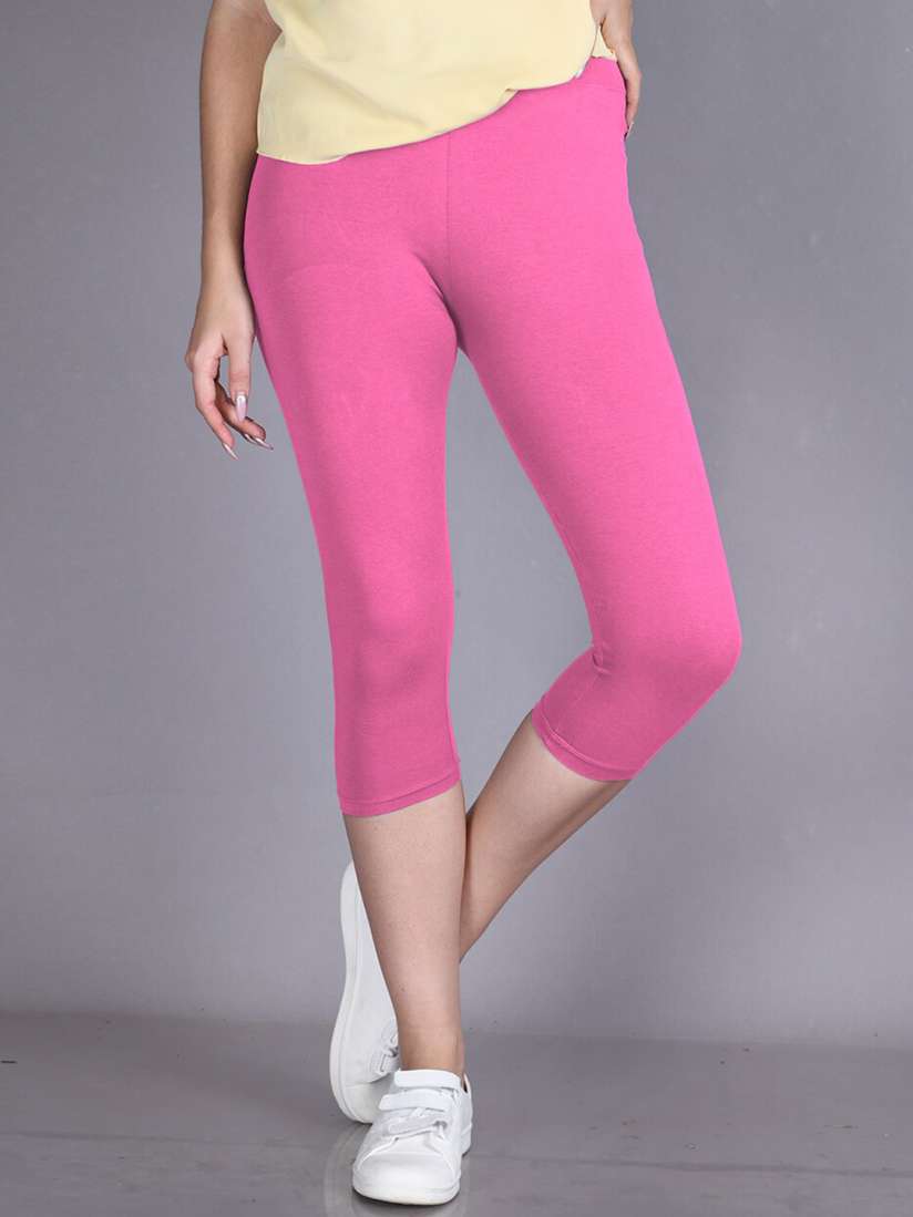 Buy LYRA Ultra Soft Stretch Cotton Three Fourth Length Leggings for Women 27624486 Myntra