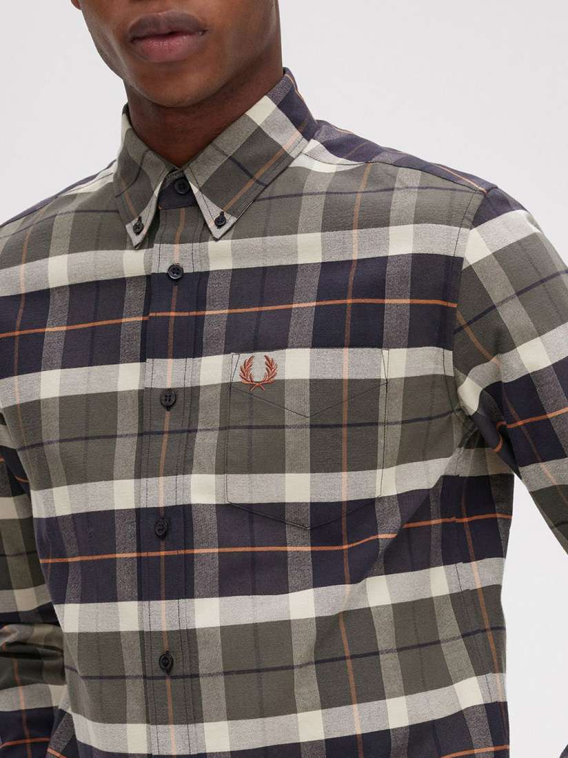 Fred perry check shirt best sale