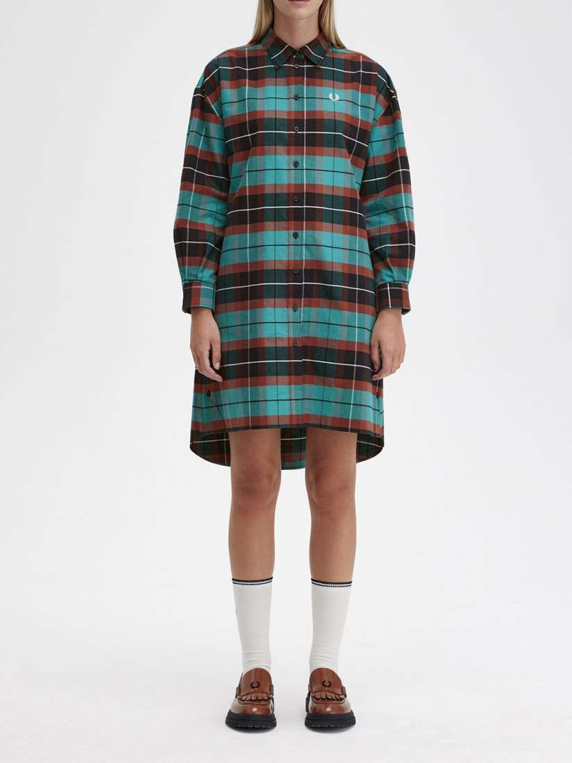 Buy Fred Perry Checked Cotton Shirt Dress Dresses for Women 27629684 Myntra