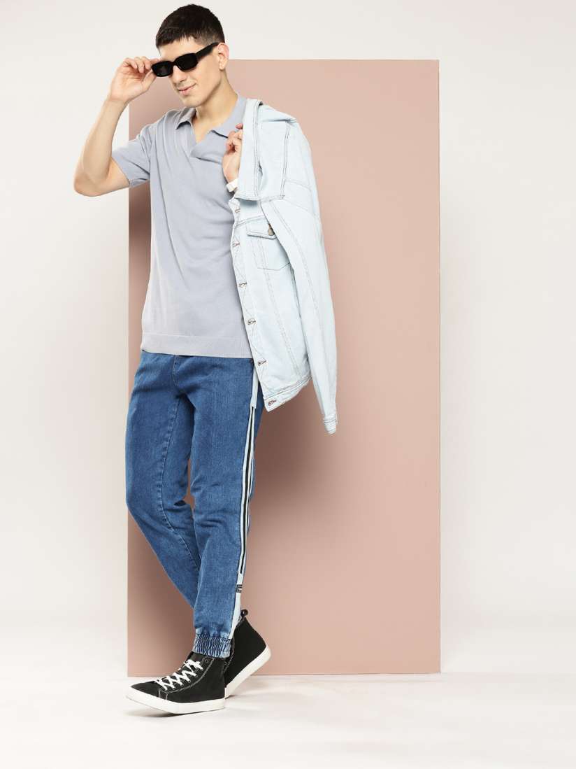 Buy Harvard Men Side Stripe Detail Jogger Style Jeans Jeans for Men 27633518 Myntra