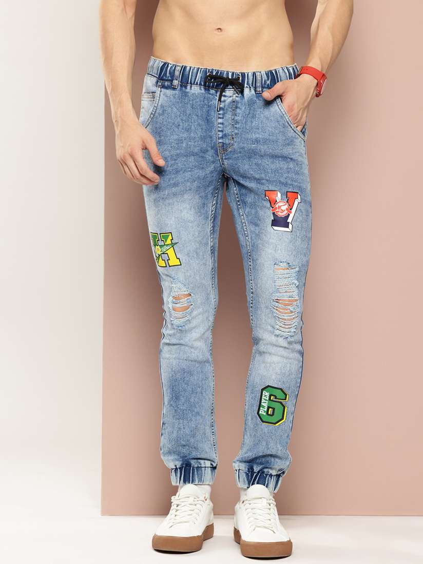 Buy Harvard Men Printed Jogger Style Jeans Jeans for Men 27633520 Myntra