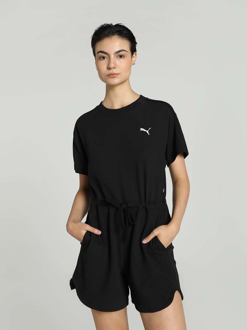 Buy Puma HER Cotton Short Jumpsuit Jumpsuit for Women 27633804 Myntra