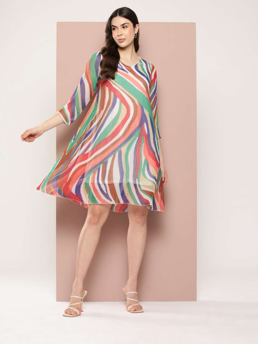 Myntra a line dresses online