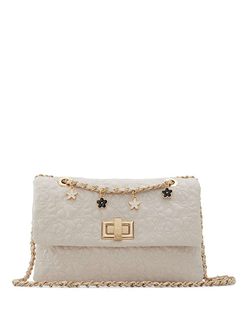 Buy ALDO Textured Structured Sling Bag with Quilted Handbags for Women 27650184 Myntra