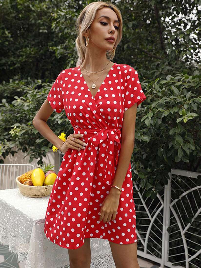Myntra polka dot dress discount