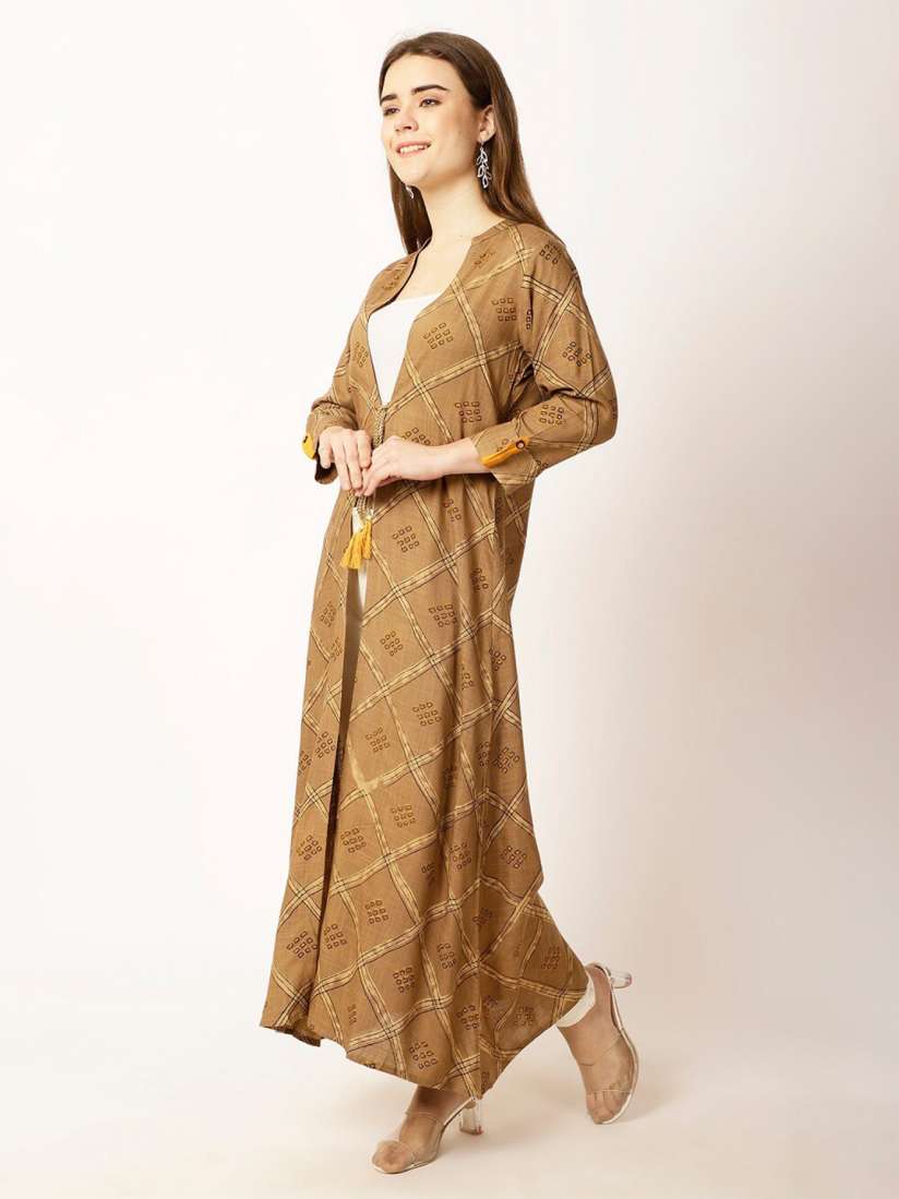 Buy Rue Collection Printed Cotton Open Front Shrug Shrug for Women 27658472 Myntra