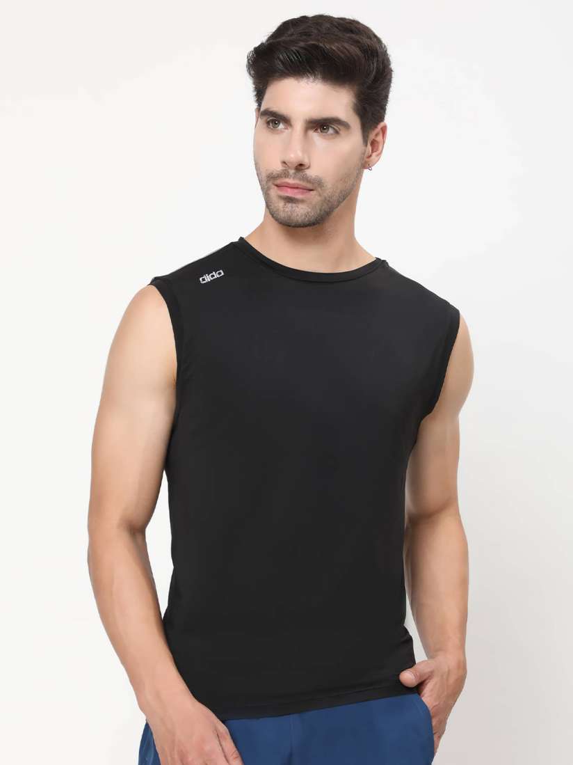 Buy DIDA Round Neck Sleeveless T shirt Tshirts for Men 27667406 Myntra