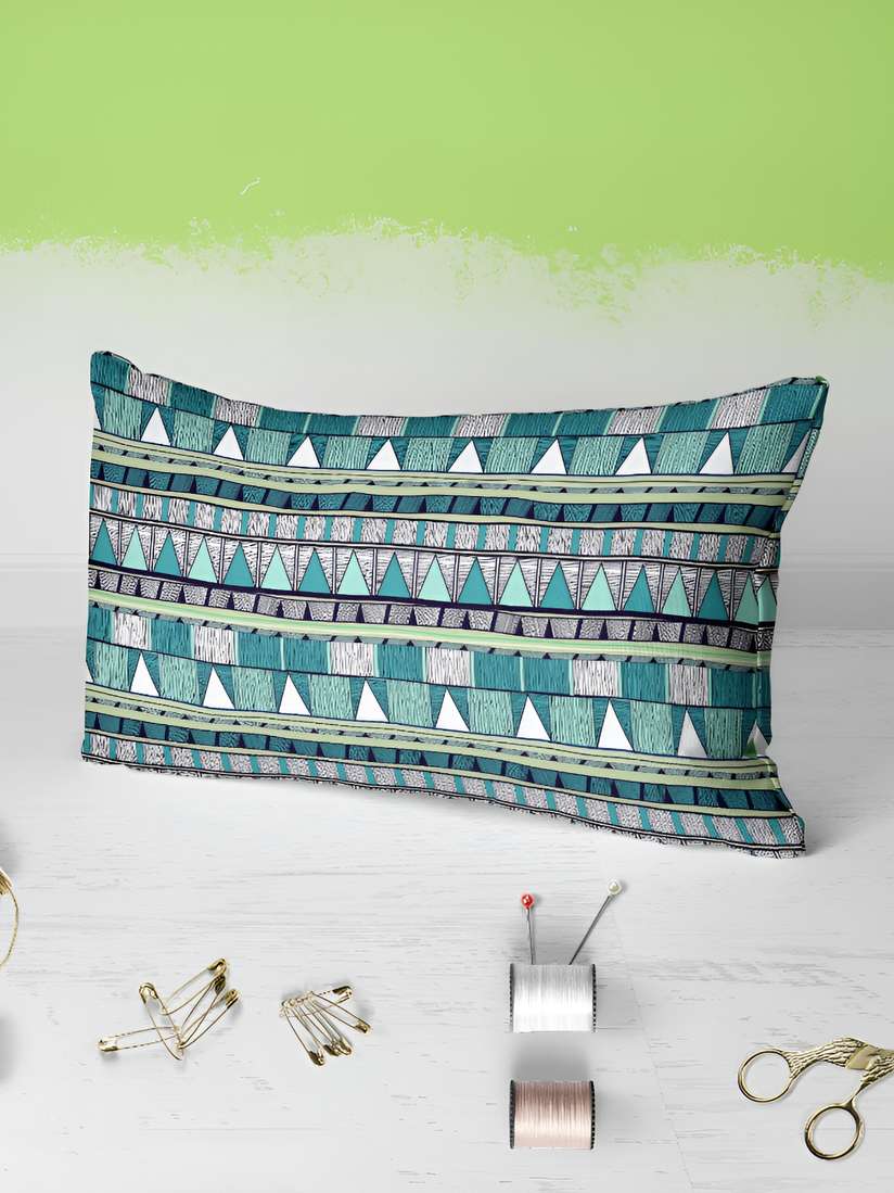 Teal Black Pillow Cases SWAYAM Black Yellow Floral 160 TC Double