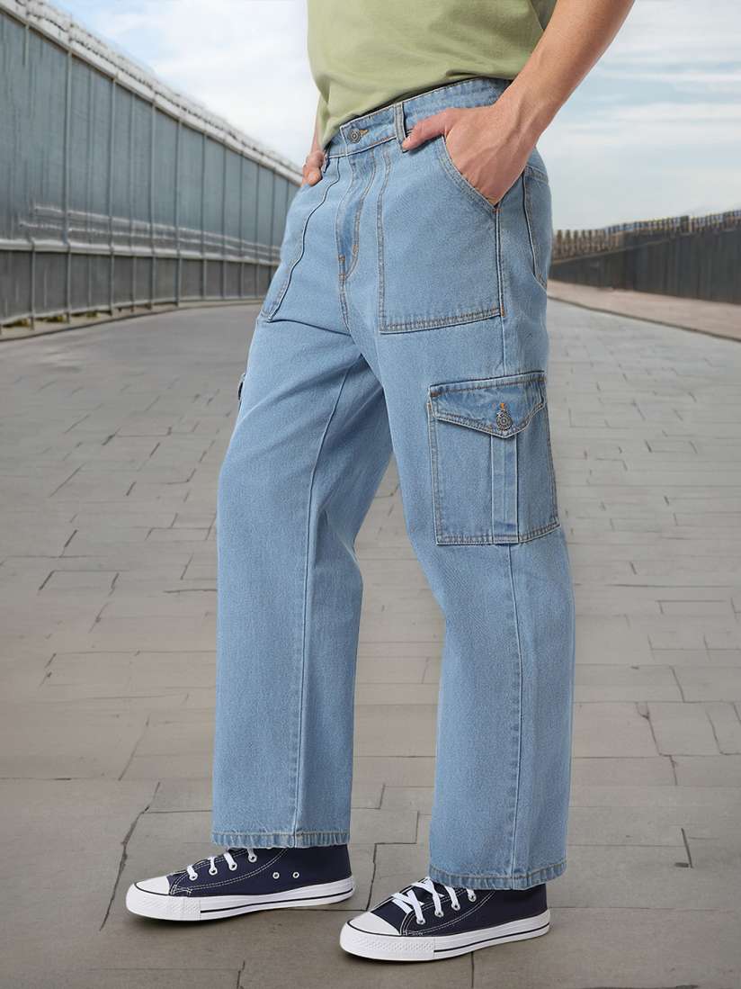 Buy Urbano Fashion Men Loose Fit Non Stretchable Cargo Jeans Jeans for Men 27684010 Myntra