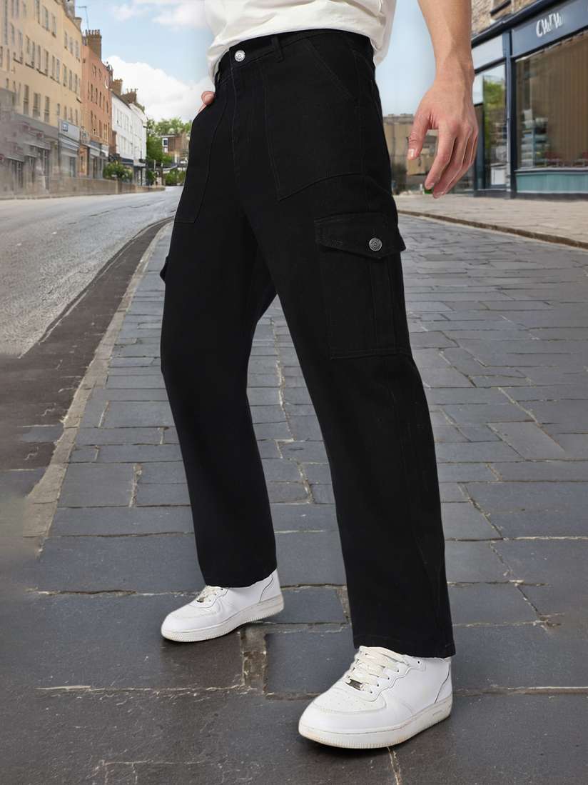 Buy Urbano Fashion Men Loose Fit Non Stretchable Cargo Jeans Jeans for Men 27684022 Myntra