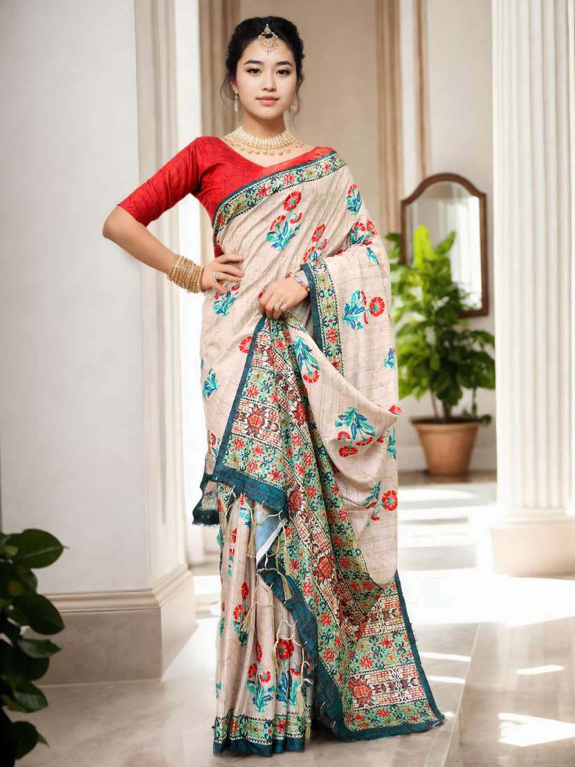 Myntra crepe silk sarees cheap