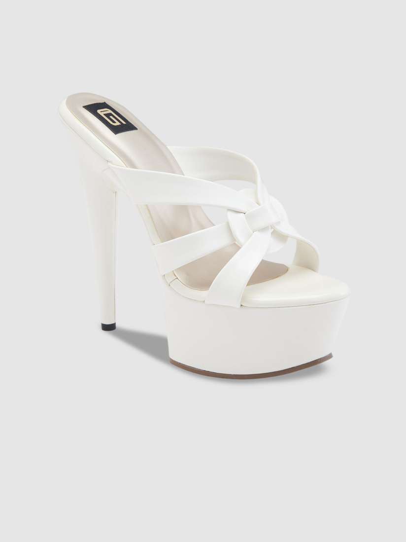 High Heel Platform Sandals With White Sole Women Girls Fashionable
