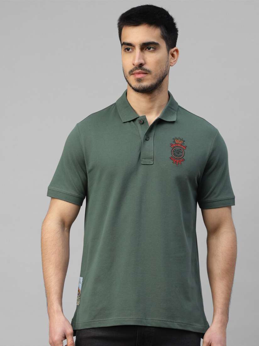Buy Royal Enfield Polo Collar Cotton Applique T shirt Tshirts for Men 27695410 Myntra