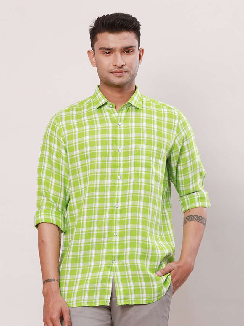 Buy Raymond Men Contemporary Fit Linen Casual Shirt Shirts for Men 27719478 Myntra