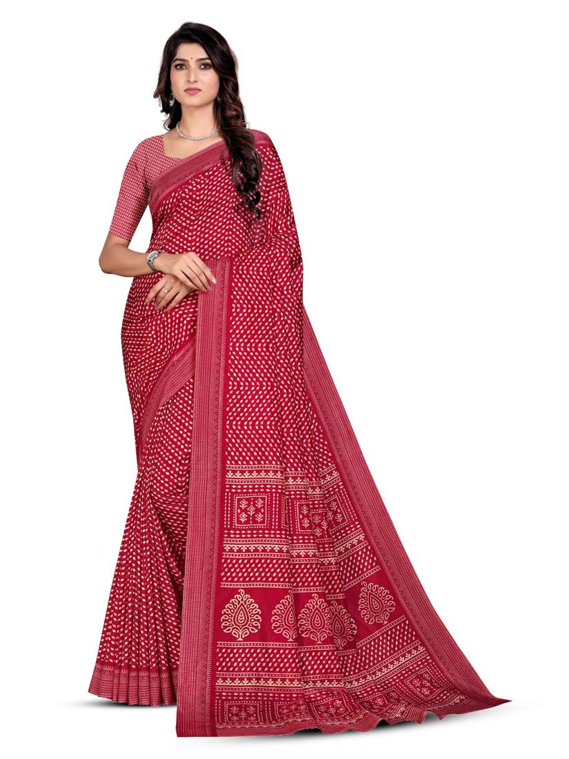 Buy VIMLA Geometric Printed Mysore Silk Saree Sarees for Women 27722554 Myntra