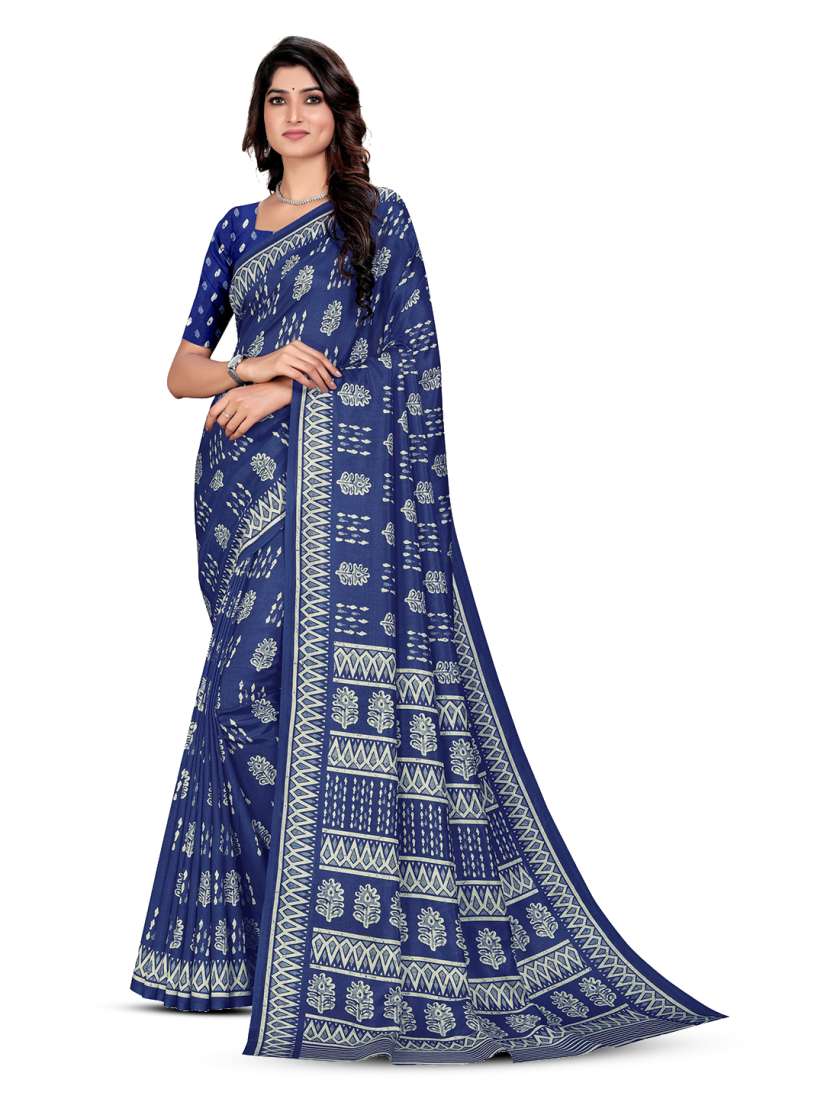Buy VIMLA Floral Printed Mysore Silk Saree Sarees for Women 27722580 Myntra