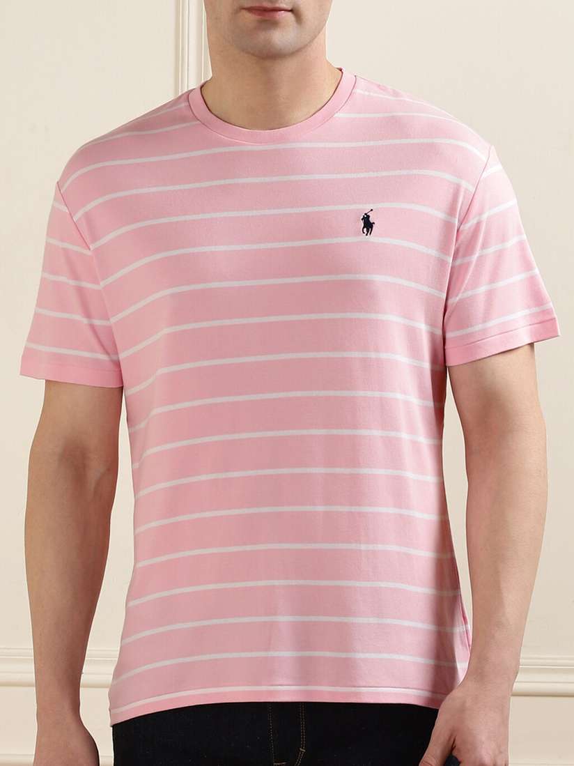 Buy Polo Ralph Lauren Classic Fit Round Neck Short Sleeves Striped