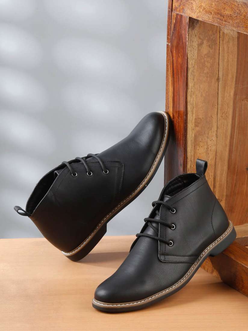 Buy Bruno Manetti Men Mid Top Boots Boots for Men 27728514 Myntra