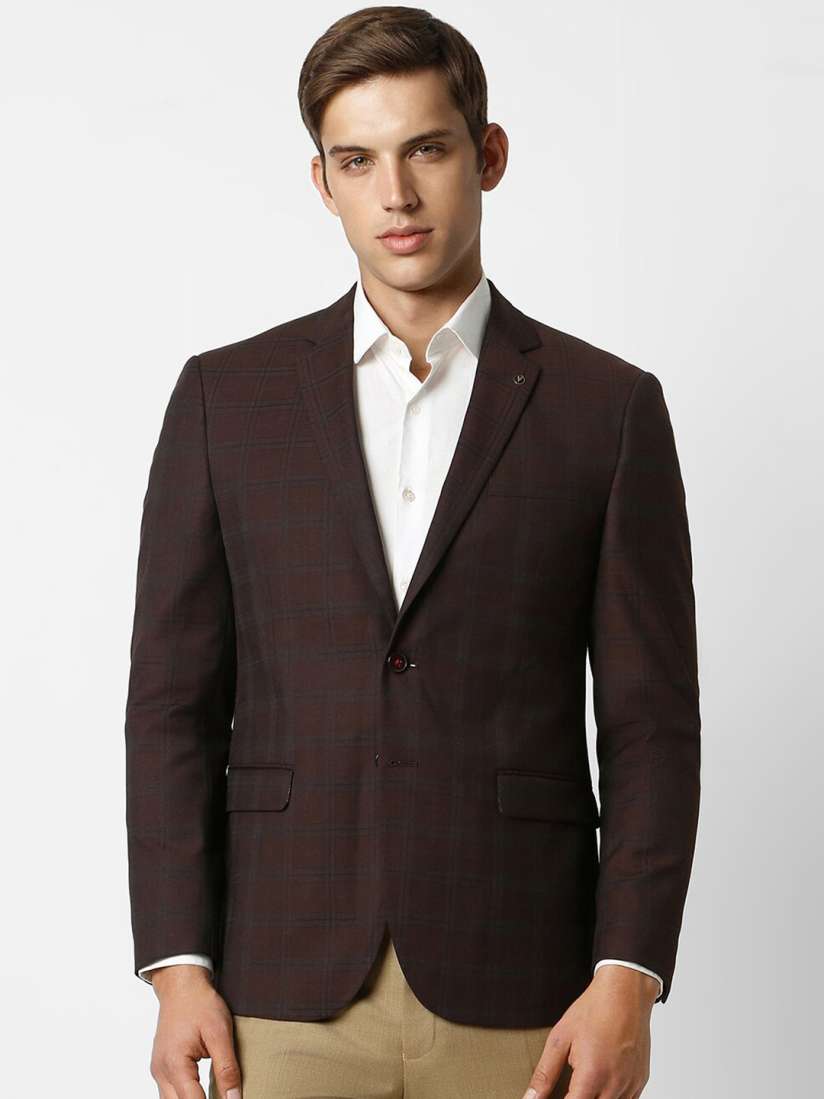 Buy Van Heusen Slim Fit Single Breasted Formal Blazer Blazers for Men 27739688 Myntra