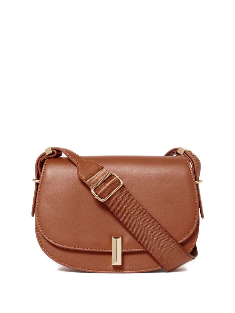 Buy Forever New PU Half Moon Sling Bag with Bow Detail Handbags for Women 27742464 Myntra