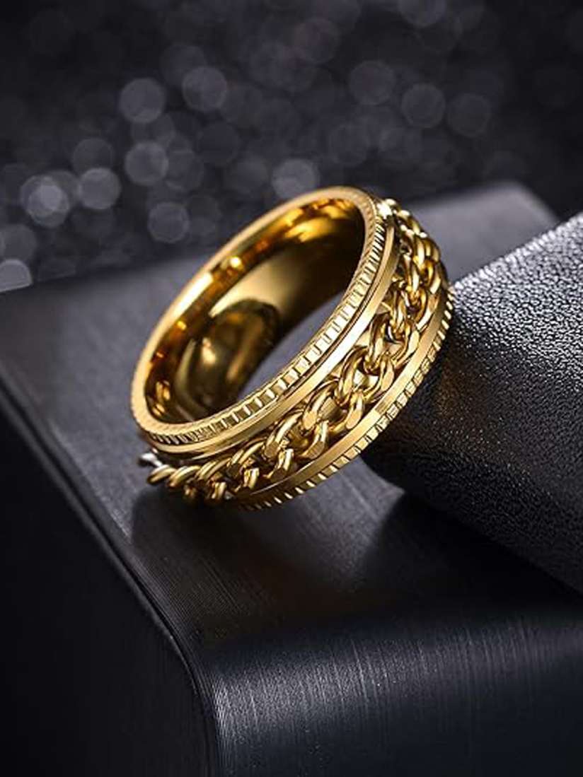 Buy MEENAZ Men Gold Plated Finger Ring Ring for Men 27746000 Myntra