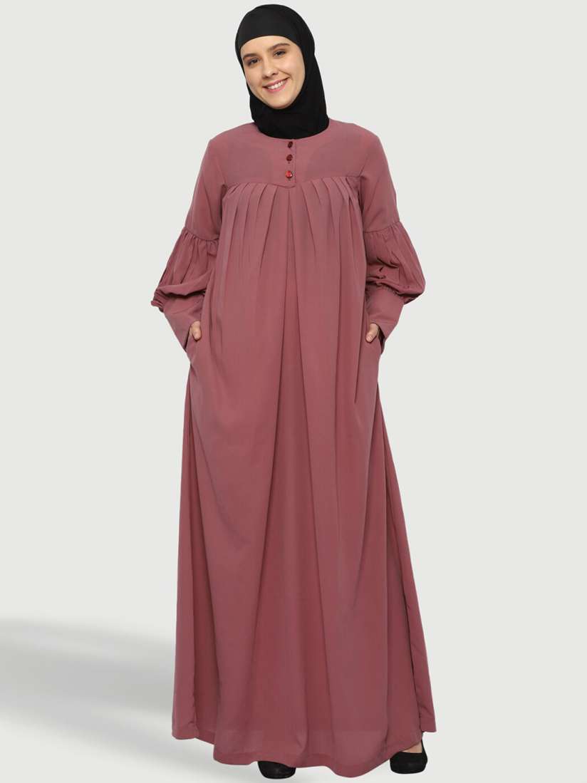 Buy MOMIN LIBAS Round Neck Long Sleeves Solid Abaya Burqas for Women 27762032 Myntra