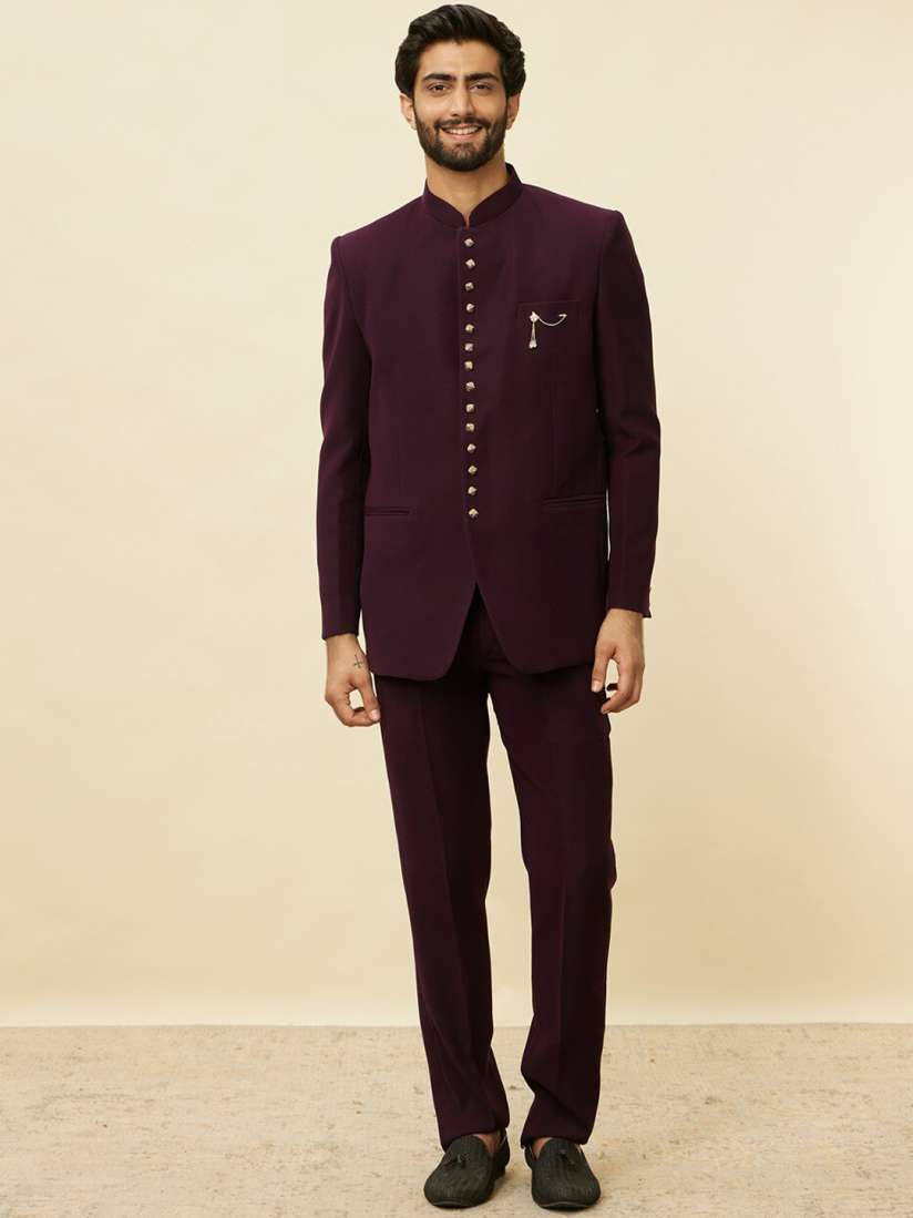 Buy Manyavar Men Single Breasted Suit Suits for Men 27763396 Myntra