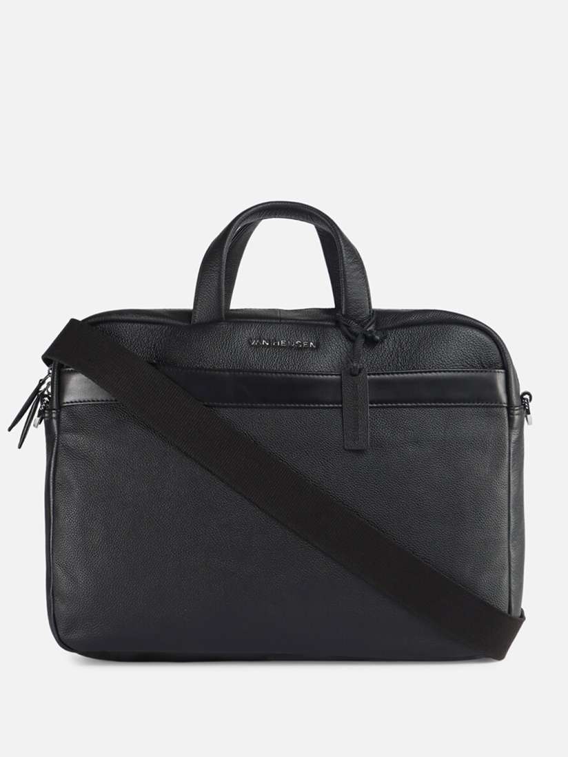 Buy Van Heusen Men Textured PU Laptop Bag Laptop Bag for Men 27766764 Myntra