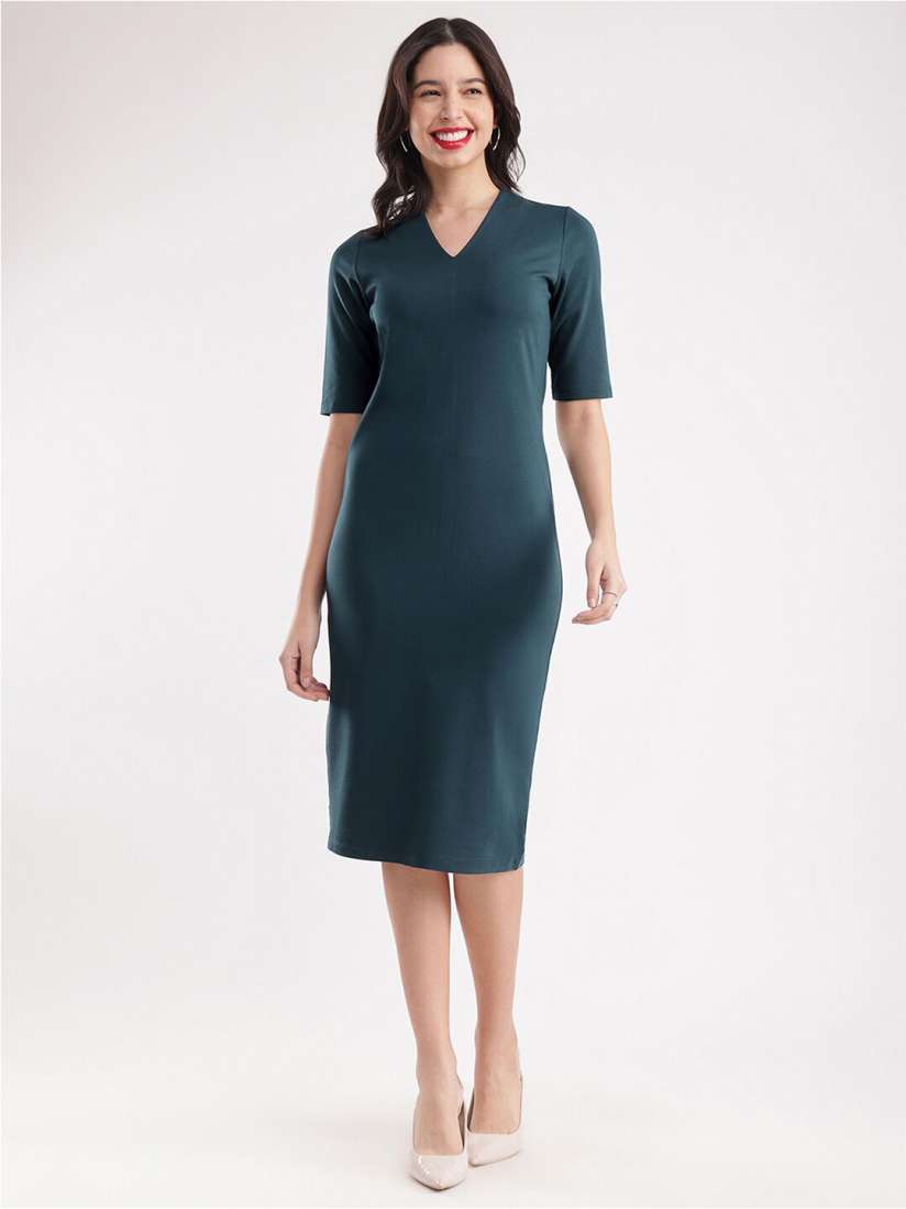 Straight knee length dresses hot sale