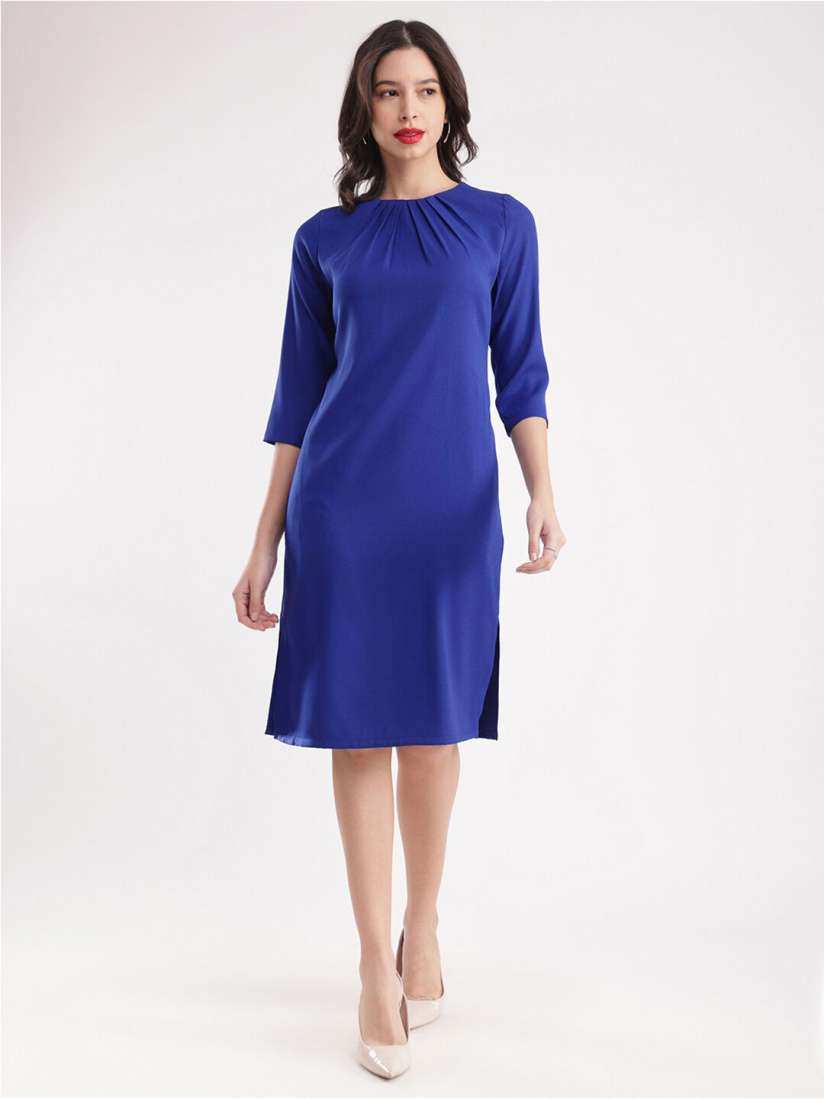 Knee length straight dresses shop