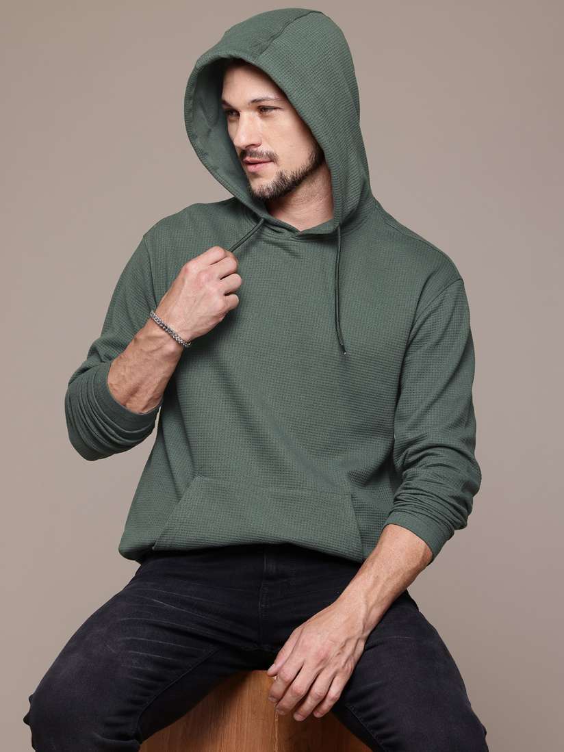 Buy The Roadster Lifestyle Co. Hooded T shirt With Kangaroo Pockets Tshirts for Men 27774770 Myntra