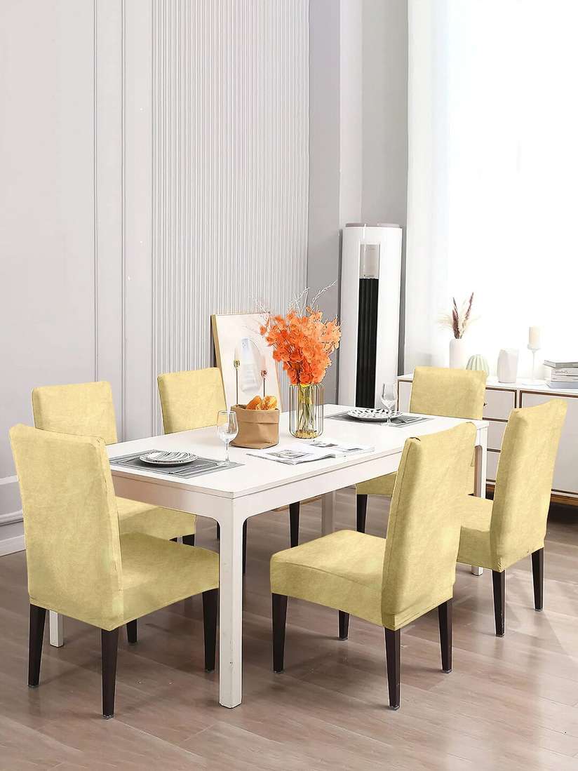 Myntra Cream Chair Cover Buy Cortina 6-Pcs Cream-Coloured