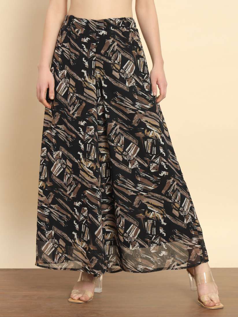 Buy Trend Arrest Women Printed Flared Palazzos Palazzos for Women 27783752 Myntra